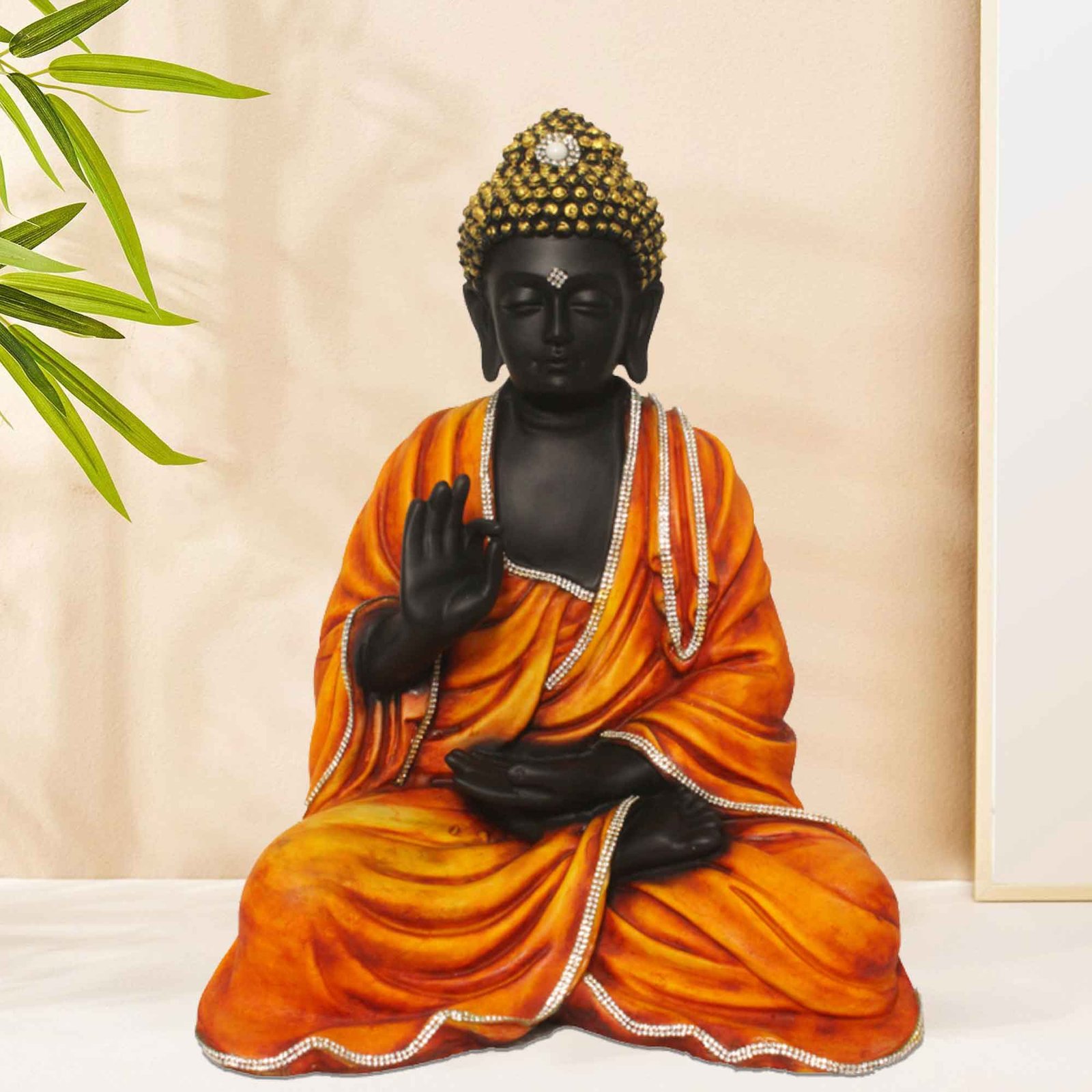 Divine Buddha idols for gift Jewellery Decorated 33 cm G57GX1537KONMZ