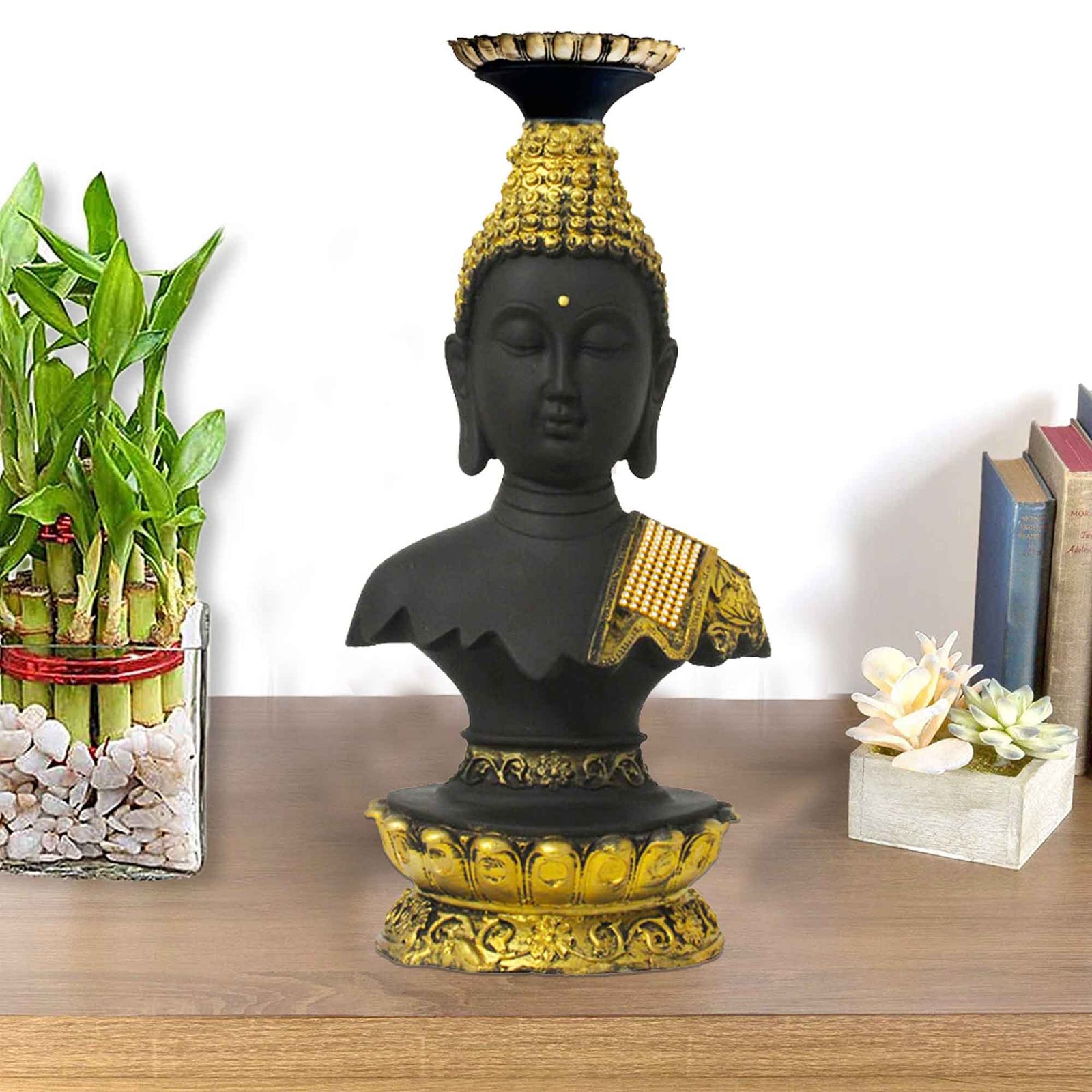 Buddha Bust idols for living room Jewellery Decorated 33 cm G57GX1541KGNMZ