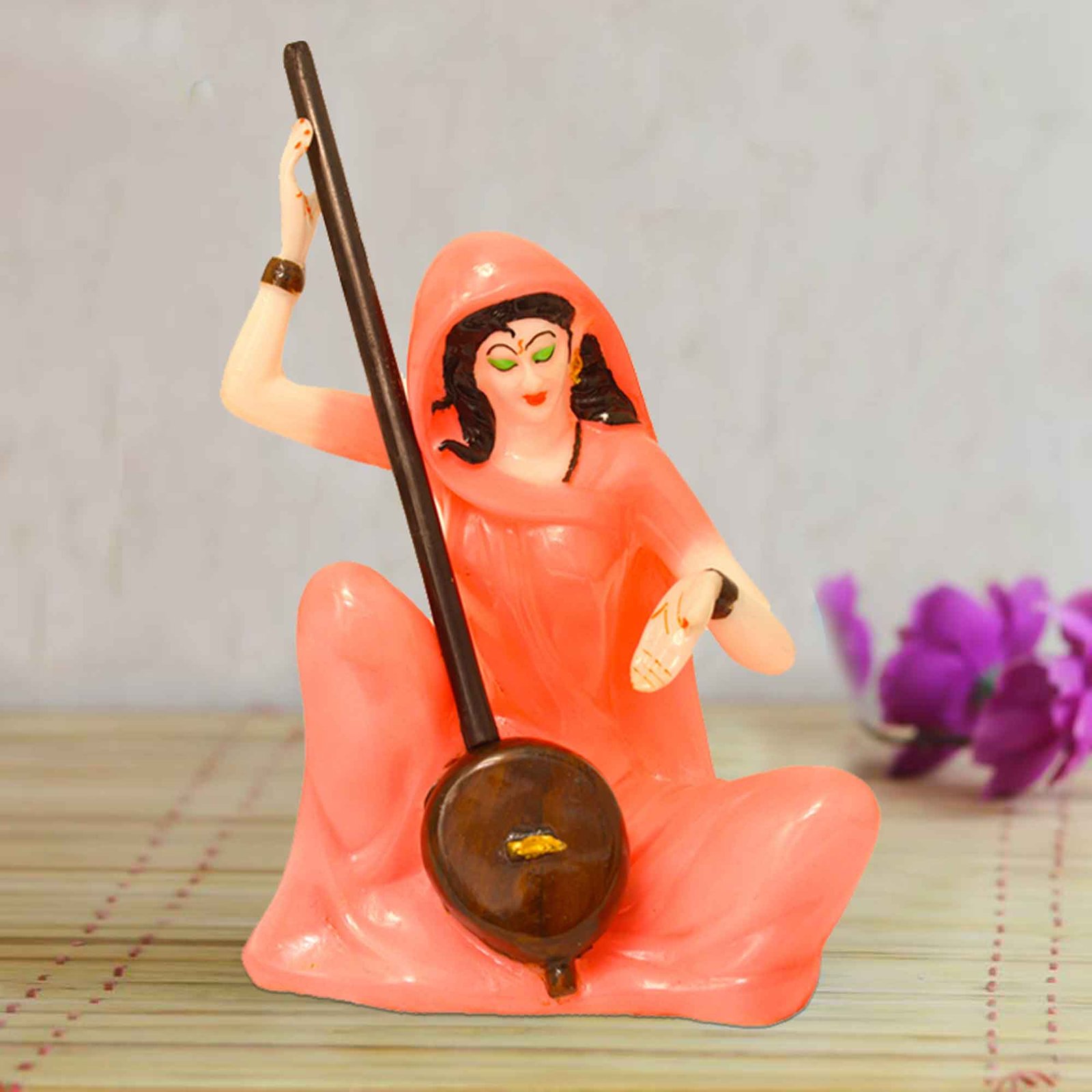Meera Bai sculpture for home decoration Marble Look 34 cm G57GX1543WPCGX