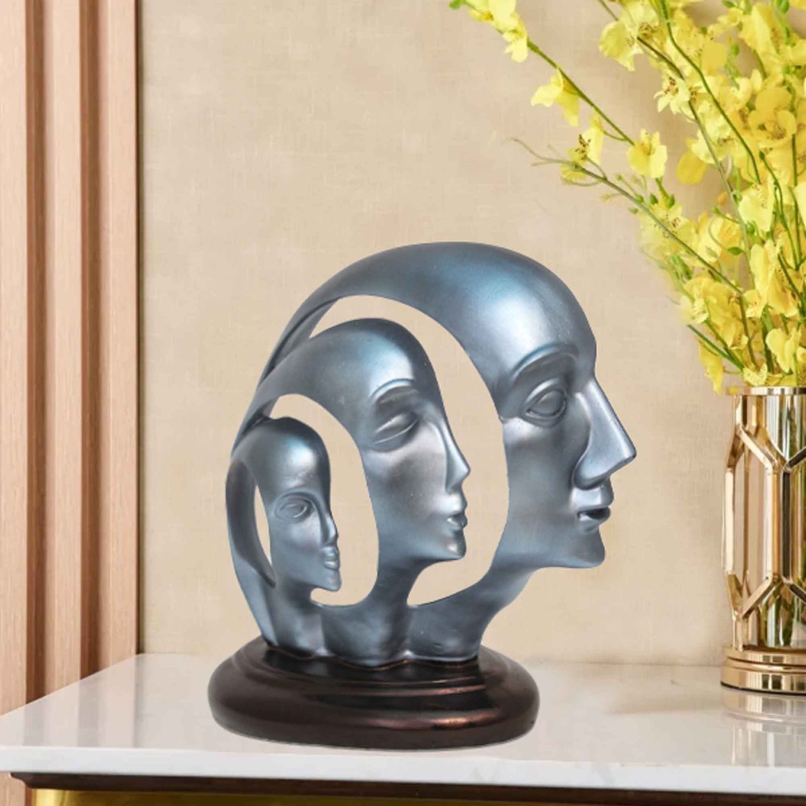 Modern Art Face showpiece for tv unit Gloss Finish 29 cm G57GX1576SKNGX