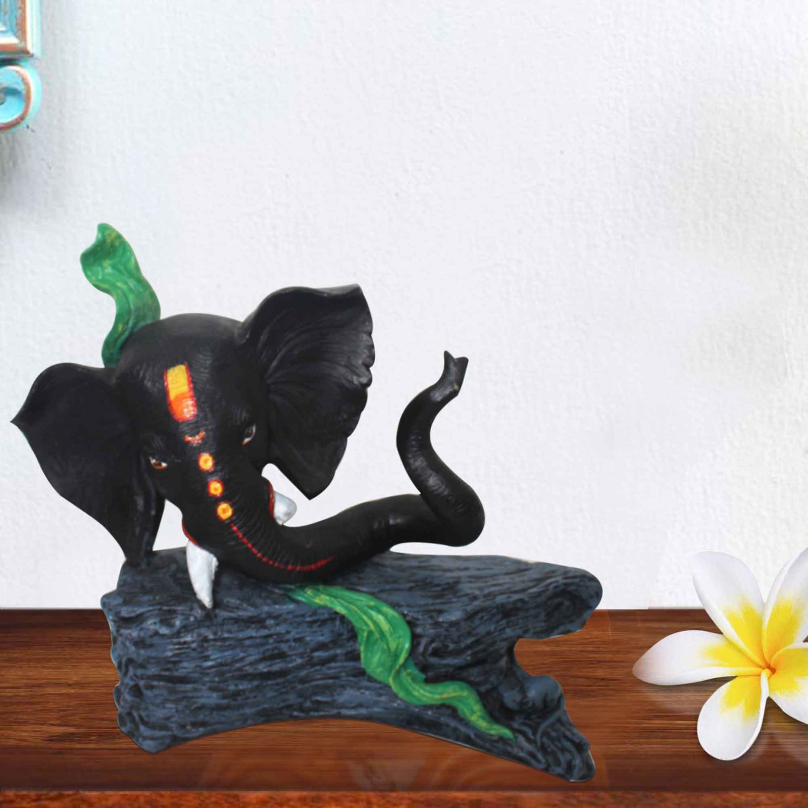 Lord Tree Ganpati showpiece for home decor Matte Finish 32 cm G57GX1578KFLMX