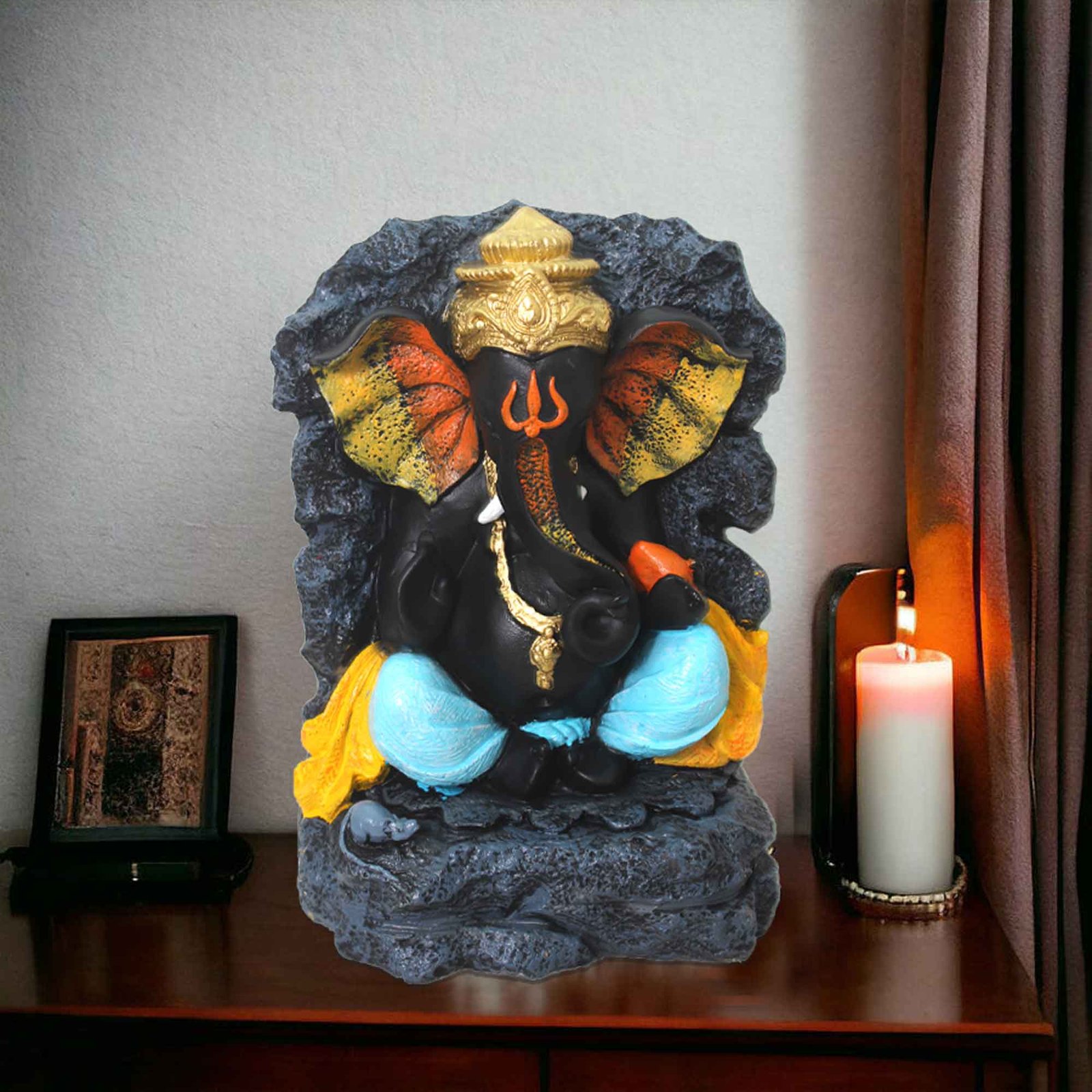 Lord Ganesha artifacts for living room Multi Look 41 cm G57GX1594QFMMX
