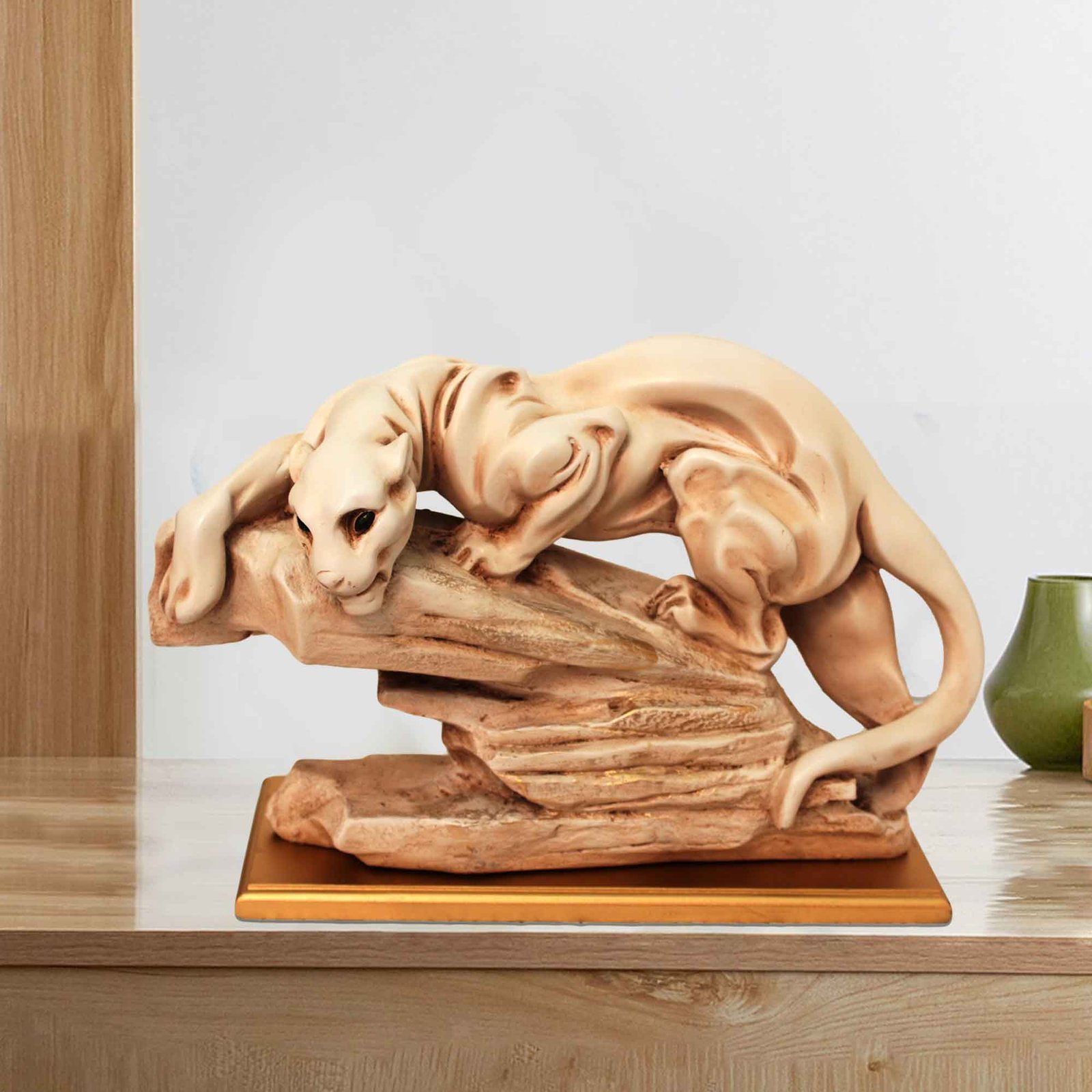 Handicrafted Panther miniature decorative items Gloss Finish 27 cm G57GX1596IINGX