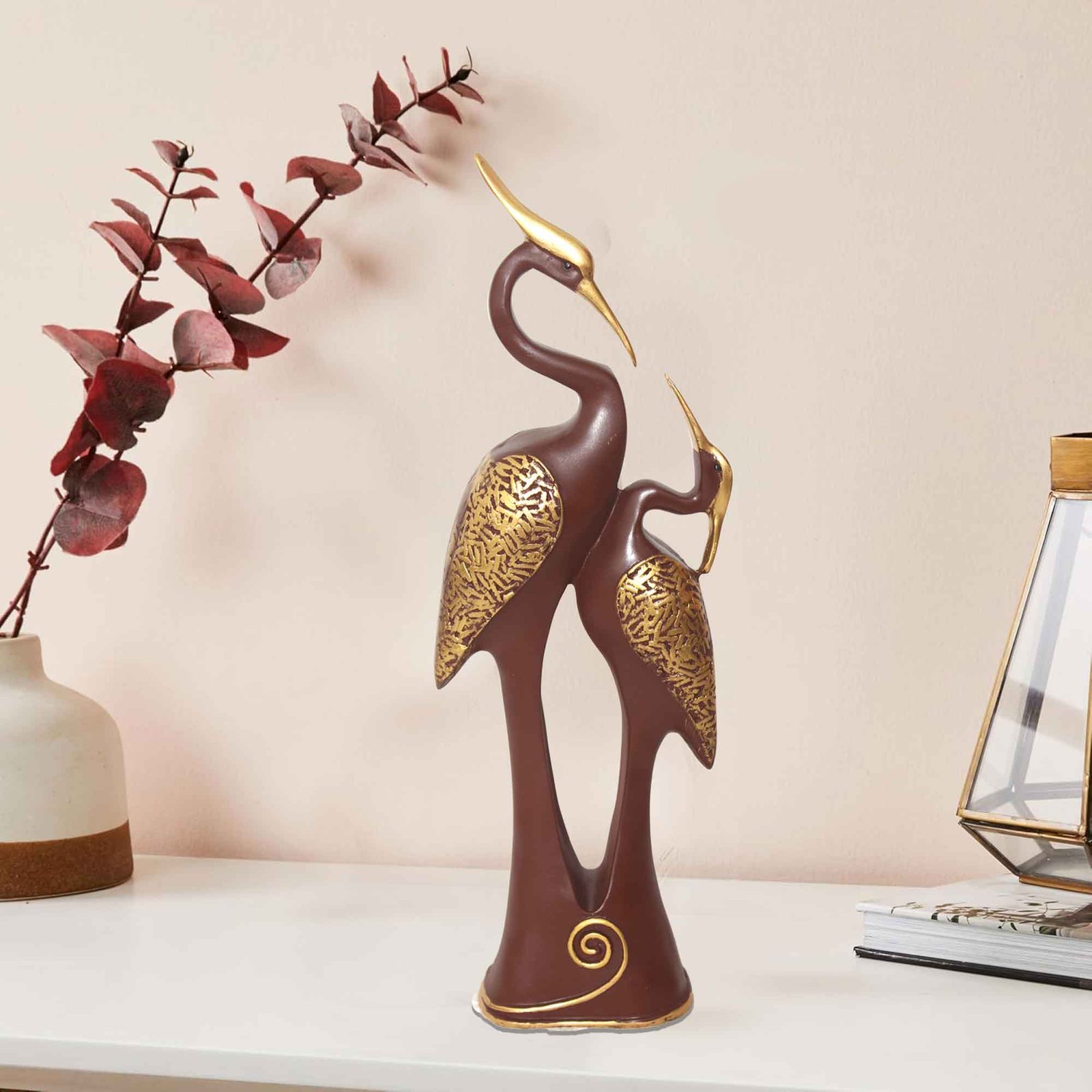 Handicrafted Saras showpiece for home Antique Finish 37 cm G57GX1619AGAMX