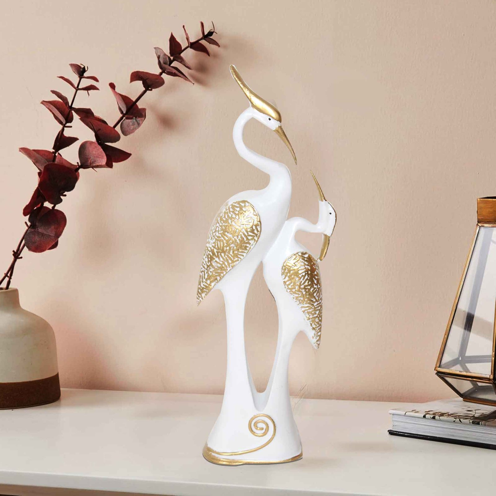 Handicrafted Saras showpiece for gift Gloss Finish 37 cm G57GX1619WGNGX