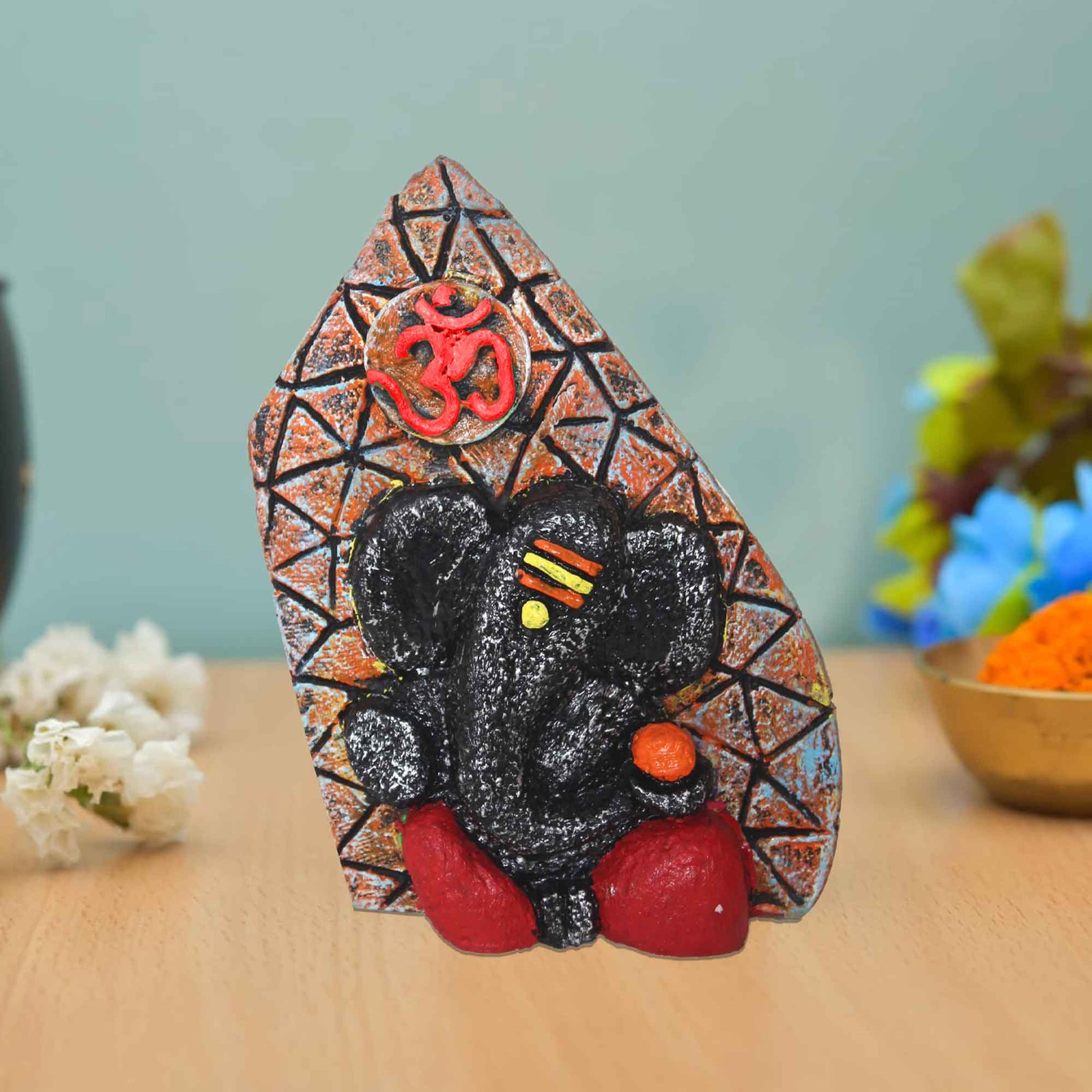 Bal Ganesha sculpture for living room Multi Look 19 cm G57GX1627MKMMX