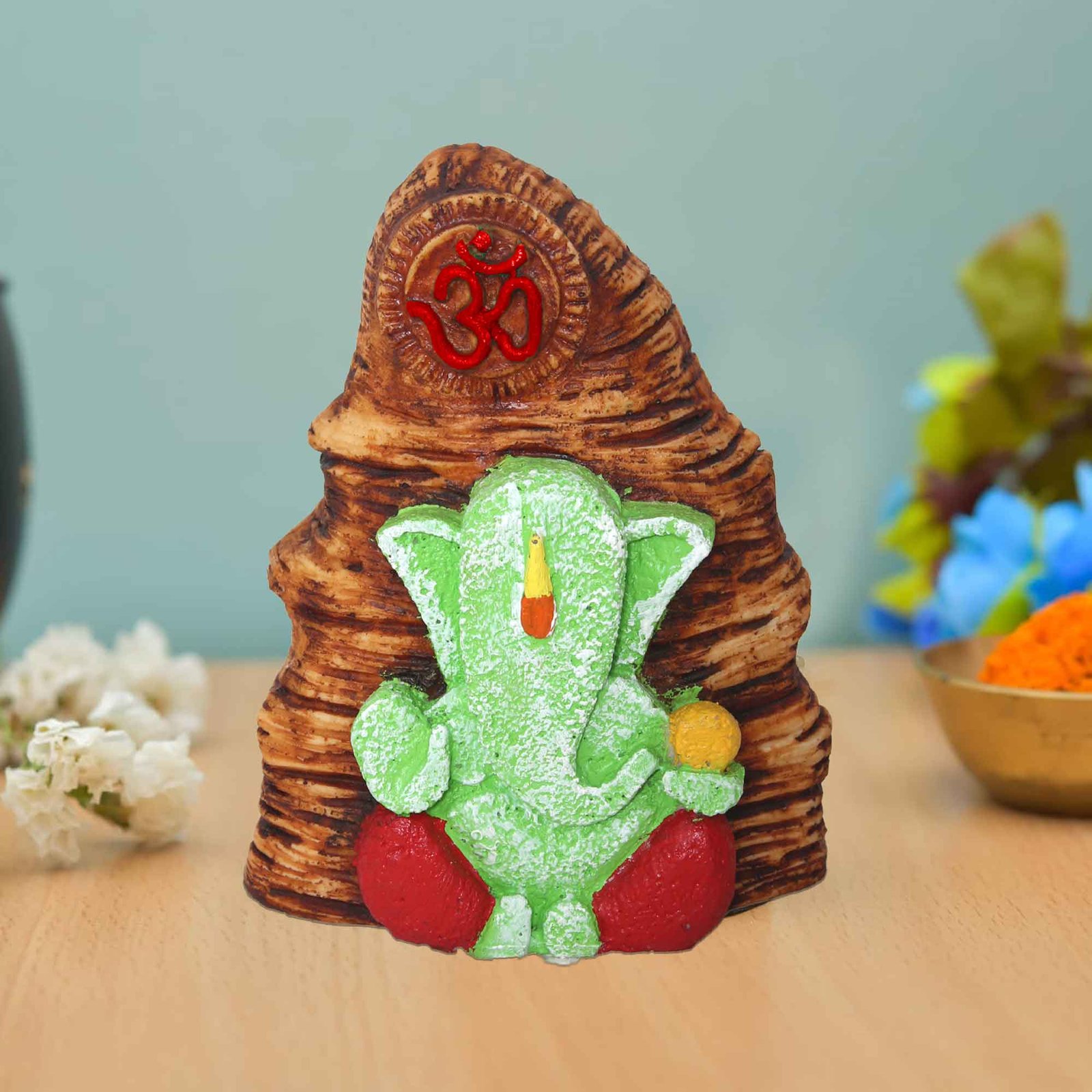 Handicraft Ganesh artifacts for home decor Multi Look 20 cm G57GX1628AUMMX