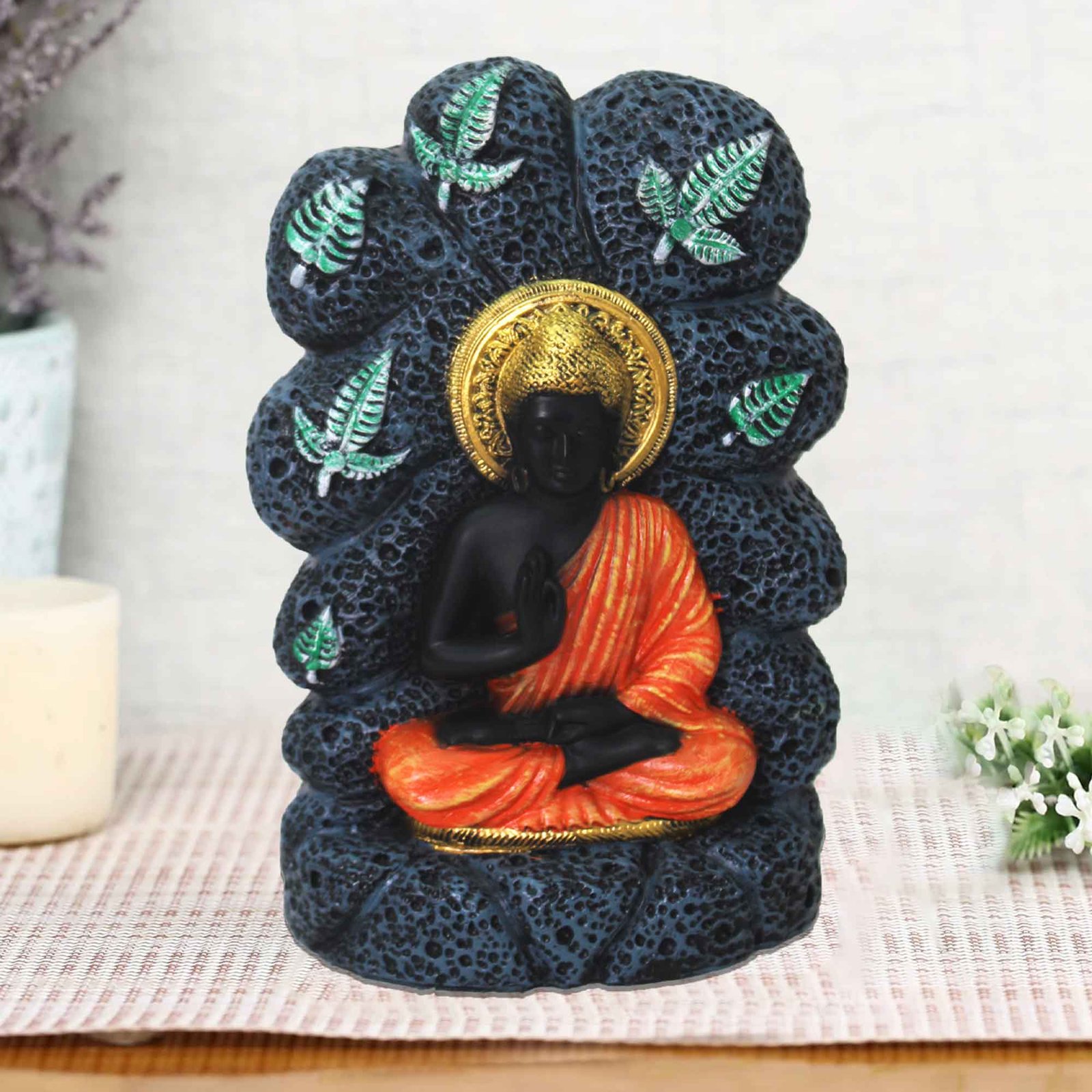 Lord Buddha statue for home decor Multi Look 30 cm G57GX1635OFMMX