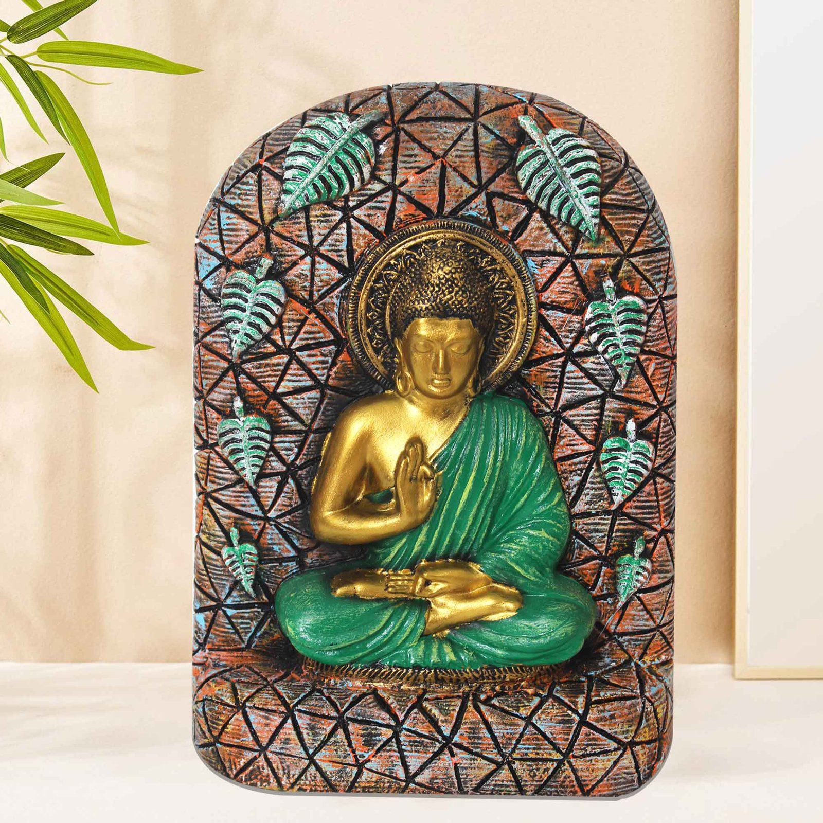 Lord Gautam Buddha figures for decoration Pearl Finish 29 cm G57GX1639HMSMX