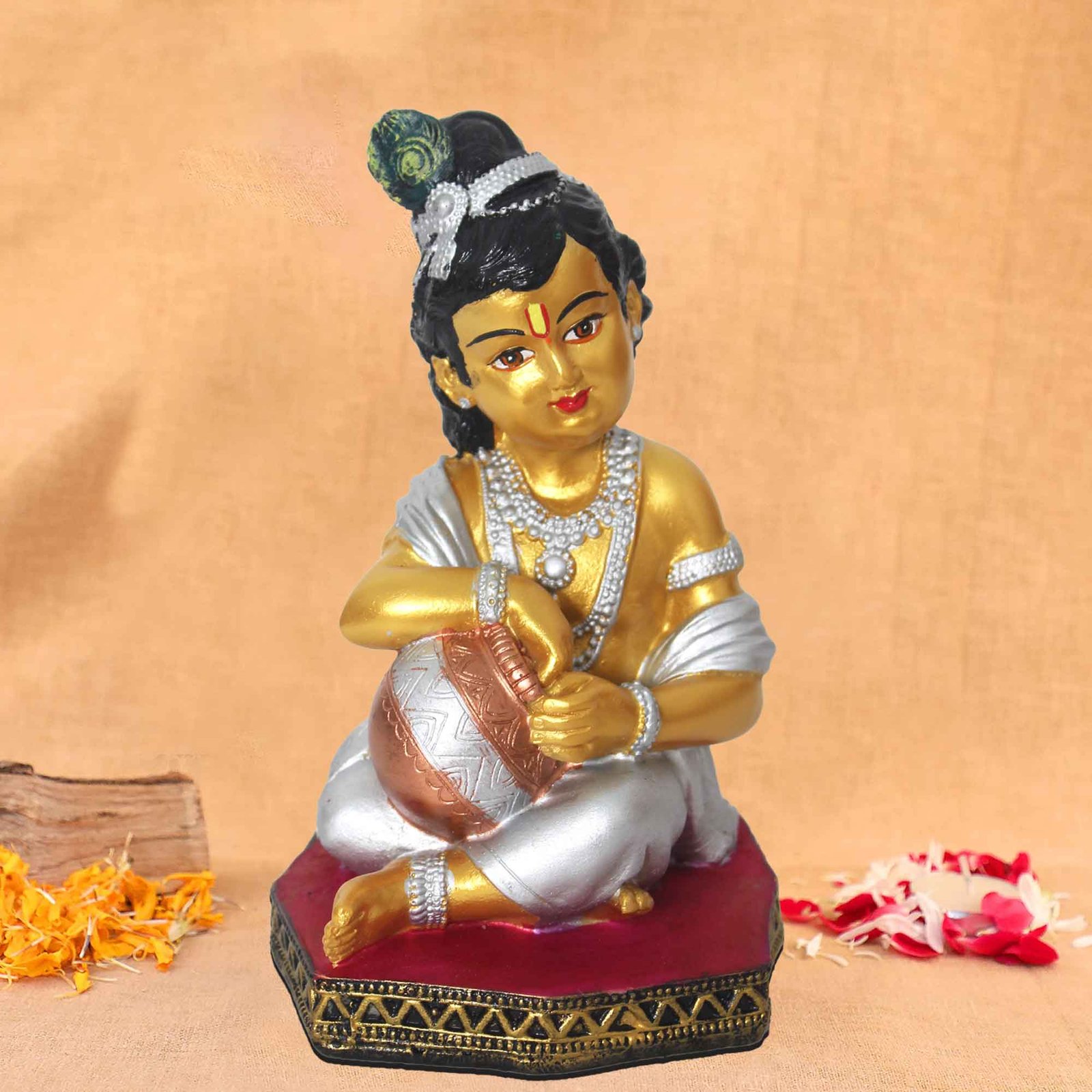 Laddu Gopal figures for gift Matte Finish 18 cm G57GX1665GMLMX