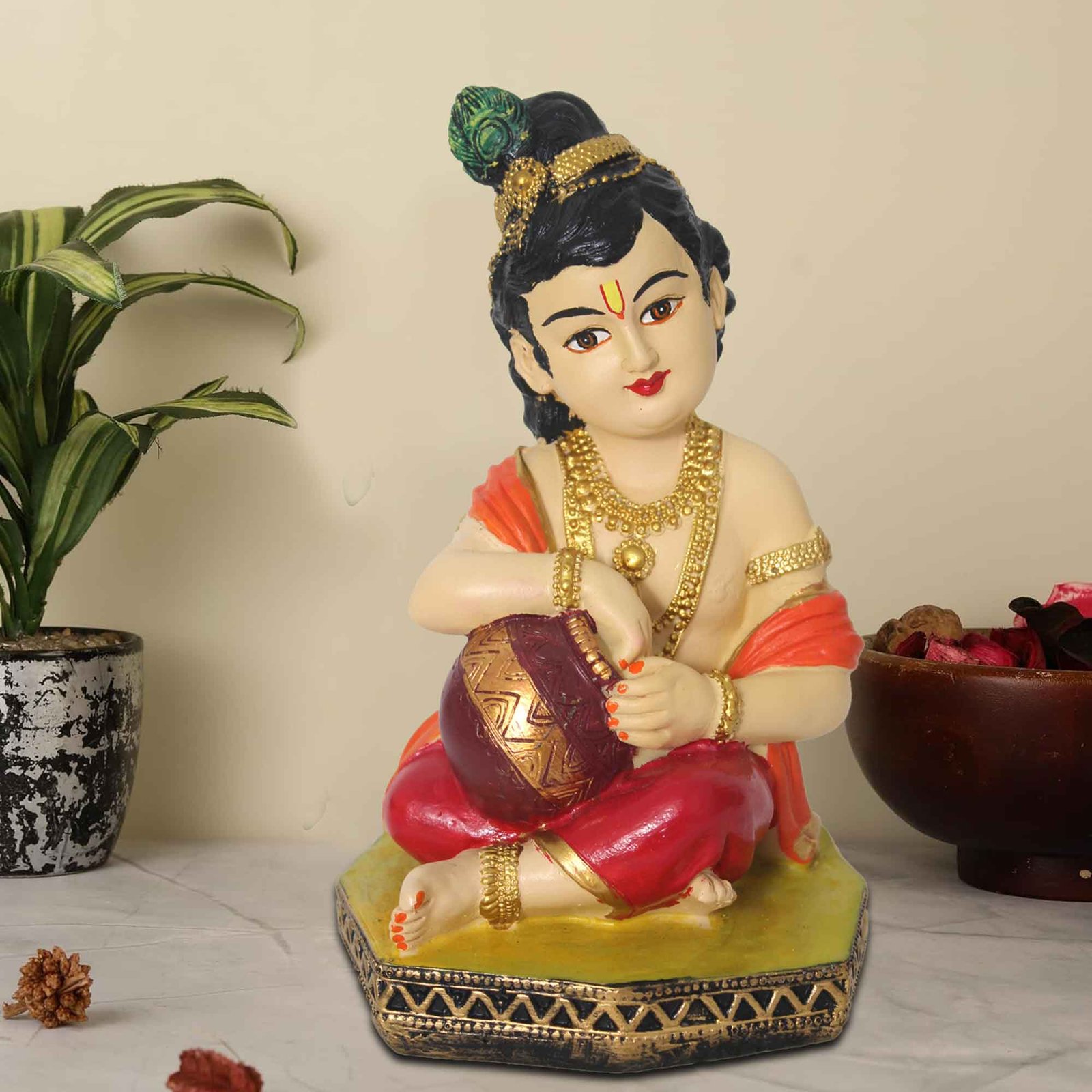 Laddu Gopal figures for home decor Matte Finish 18 cm G57GX1665VMLMX