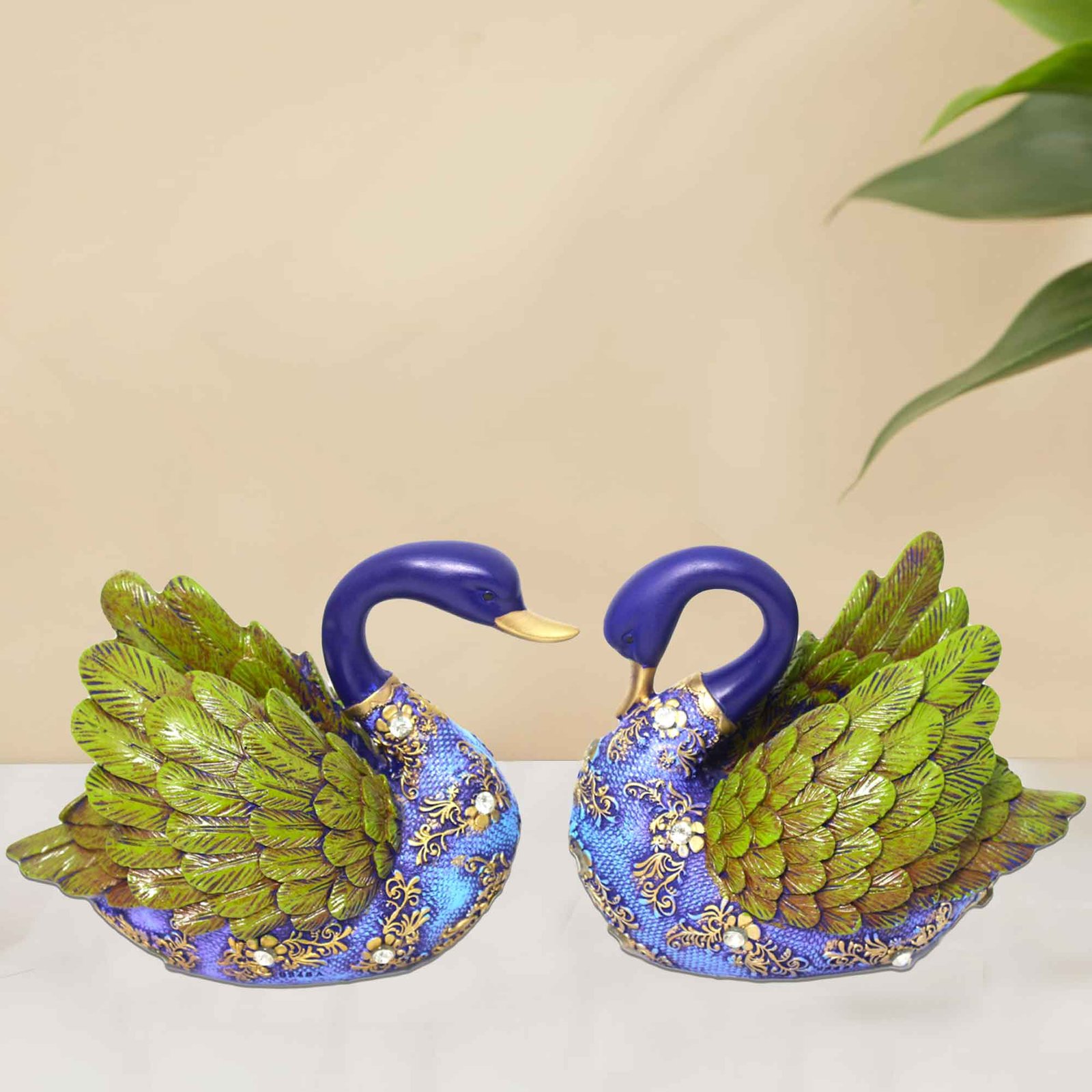 Handicraft Swan Pair wedding gift items Jewellery Decorated 17 cm G57GX1689NHNGZ