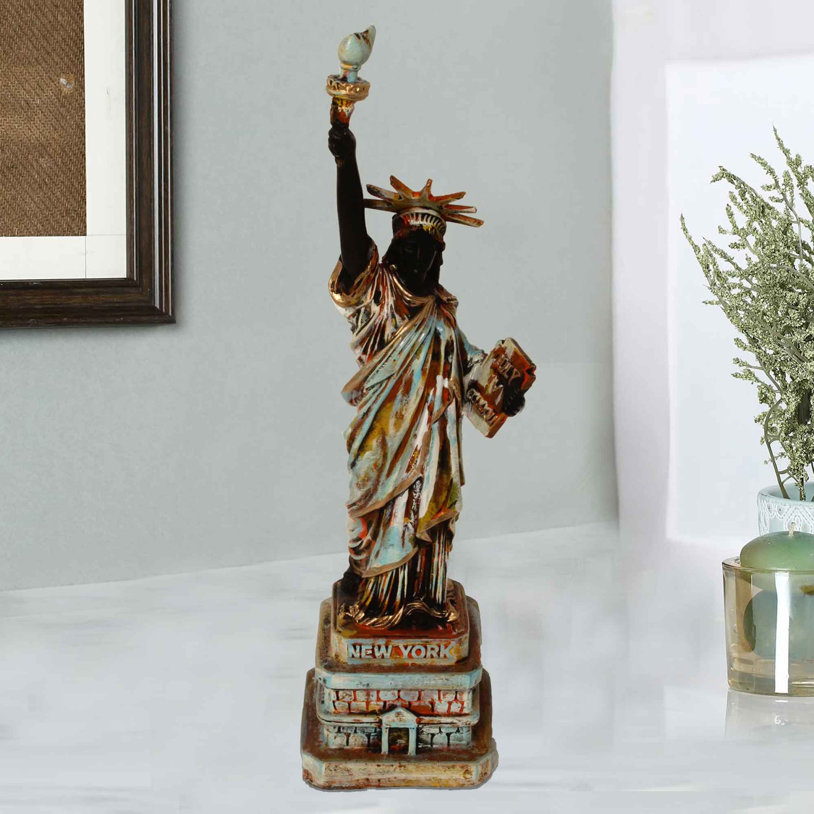 Statue of Liberty gift items for home decor Matte Finish 37 cm G57GX1690KMNMX