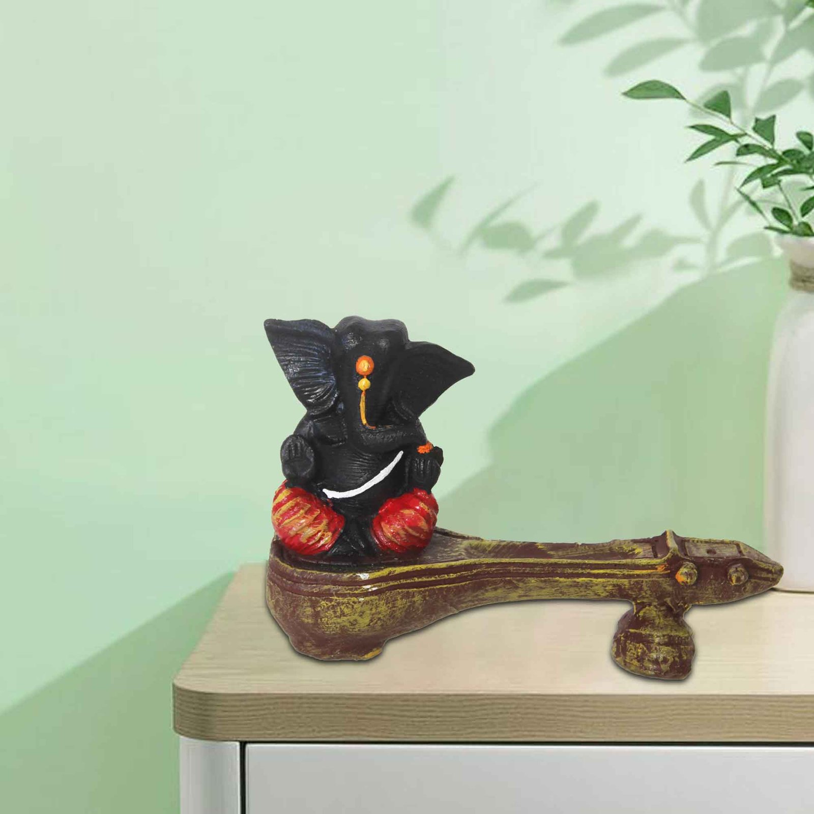 Tabla Ganesha sculpture for tv unit Multi Look 13 cm G57GX1717KAMMX
