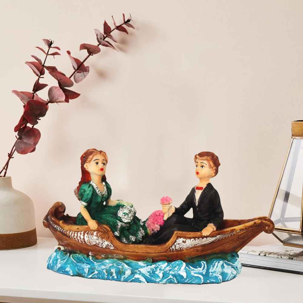 Boat Couple Showpiece gift items for velantine day 13 cm G58GX0016H