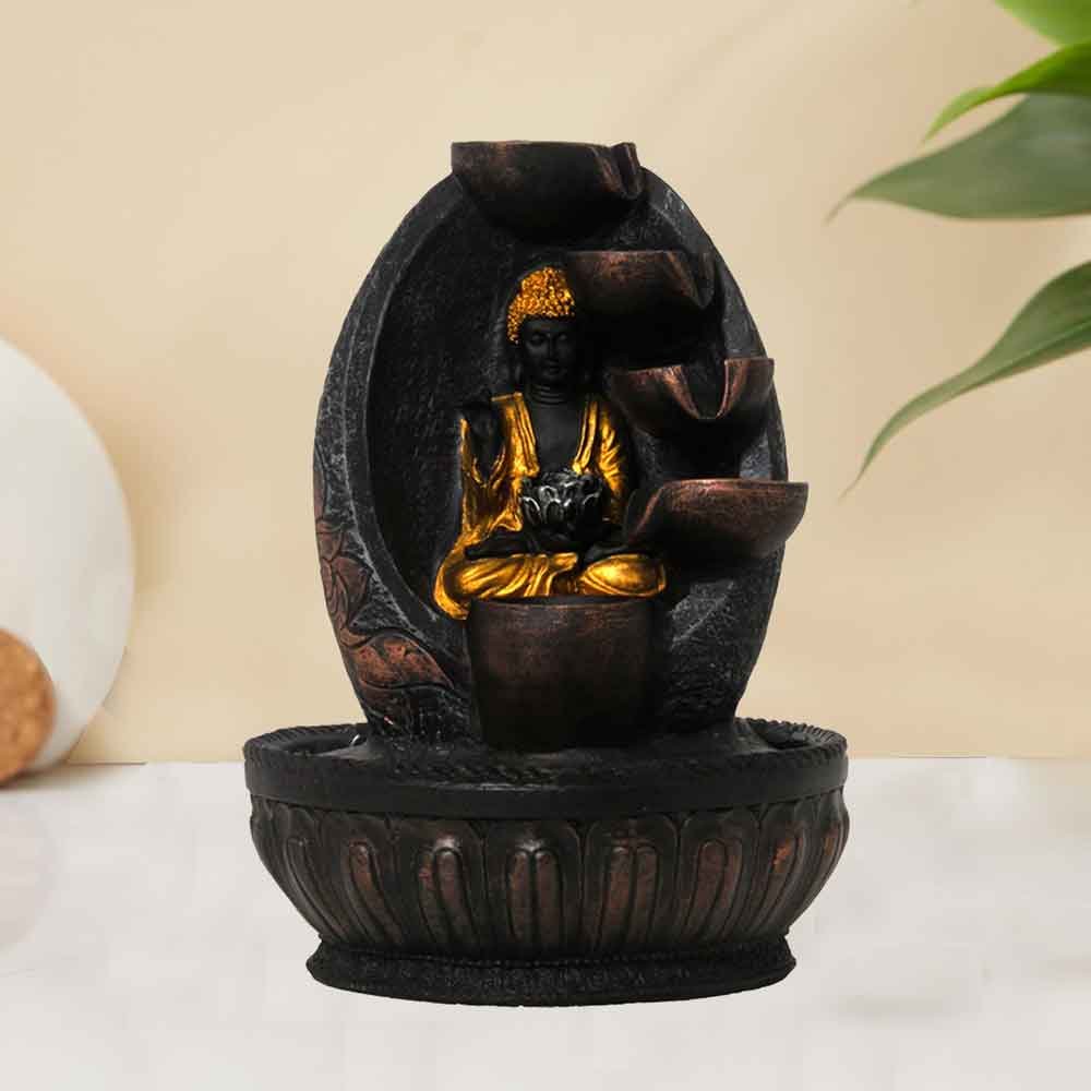 Gautam Buddha Fountain for table decoration 26.5 cm G60GX0027C