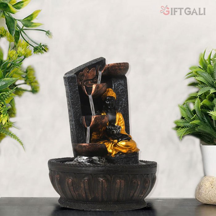 Gautam Buddha Fountain for decoration of living room 26.5 cm G60GX0029C