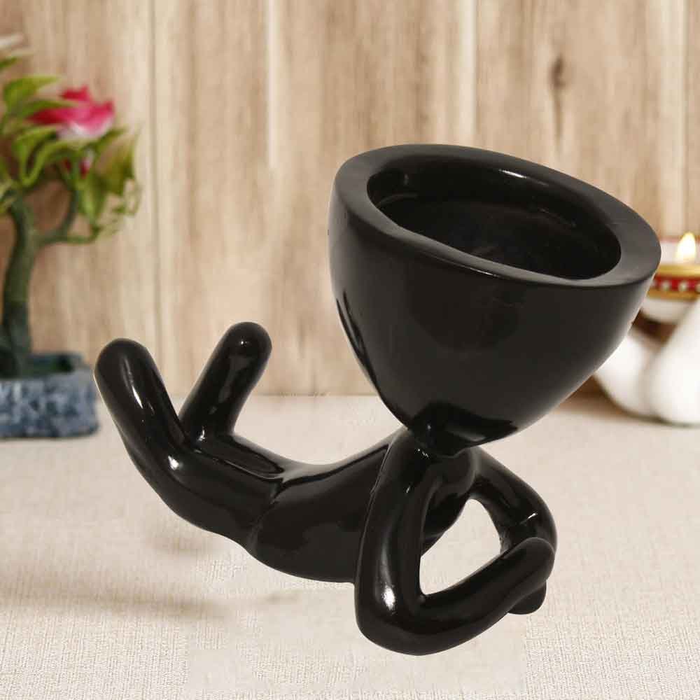 Planter Showpiece for office table decoration 14 cm G61GX0048K