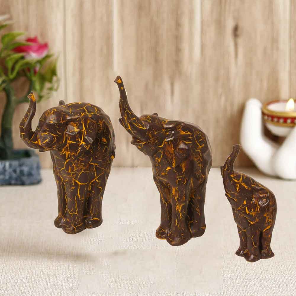 Elephant Pair Statue Figurine figures for diwali gift 28 cm G61GX0070A000XRNA