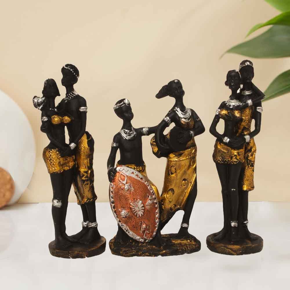 Nigro Family Statue showpiece for return gift 14 cm G61GX0075K