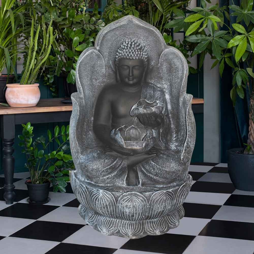 Panja Buddha Outdoor Fountain showpiece for 25th anniversary gift 89 cm G64GX0053F