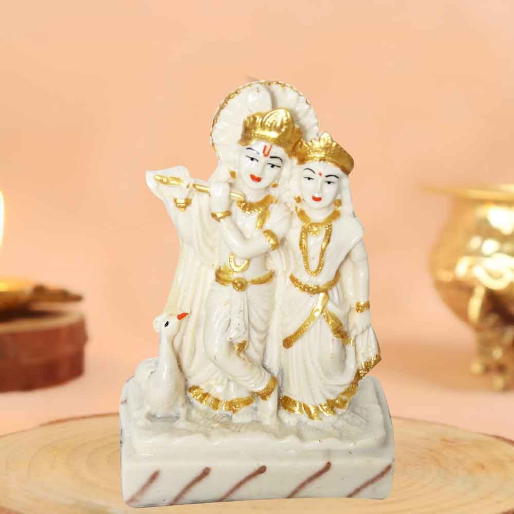 God Radha Krishna statue for janamashtami gift 13 cm G67GX0041W