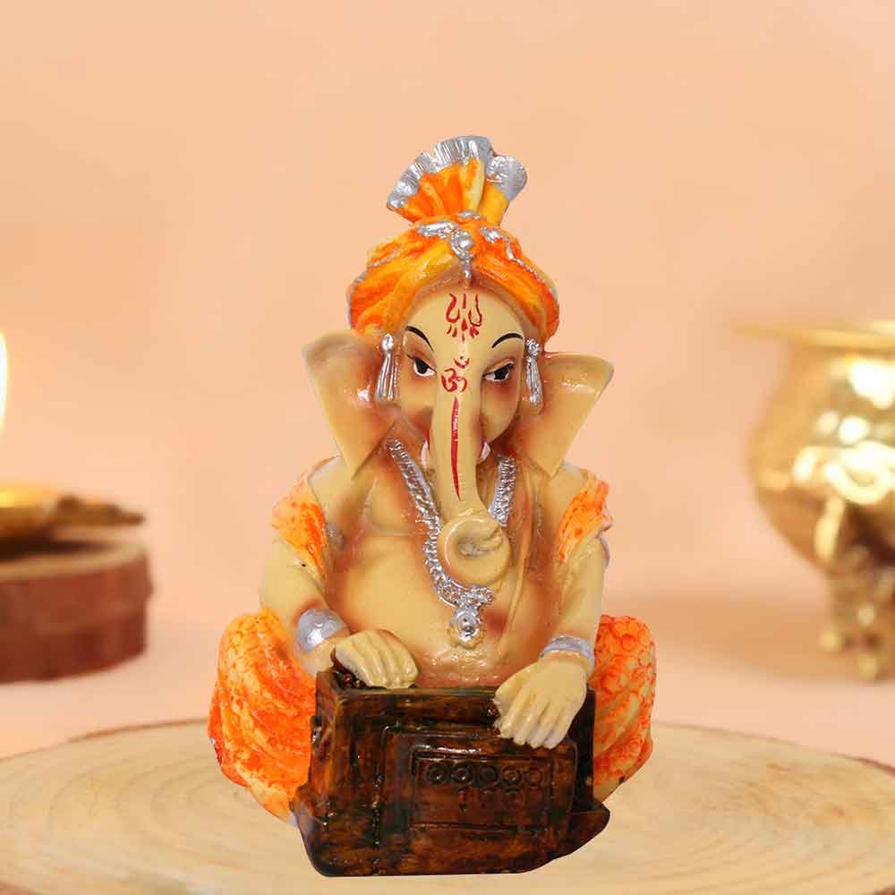 Harmonium Ganesha Statue for office decoration 12 cm G71GX0070M000XZAS