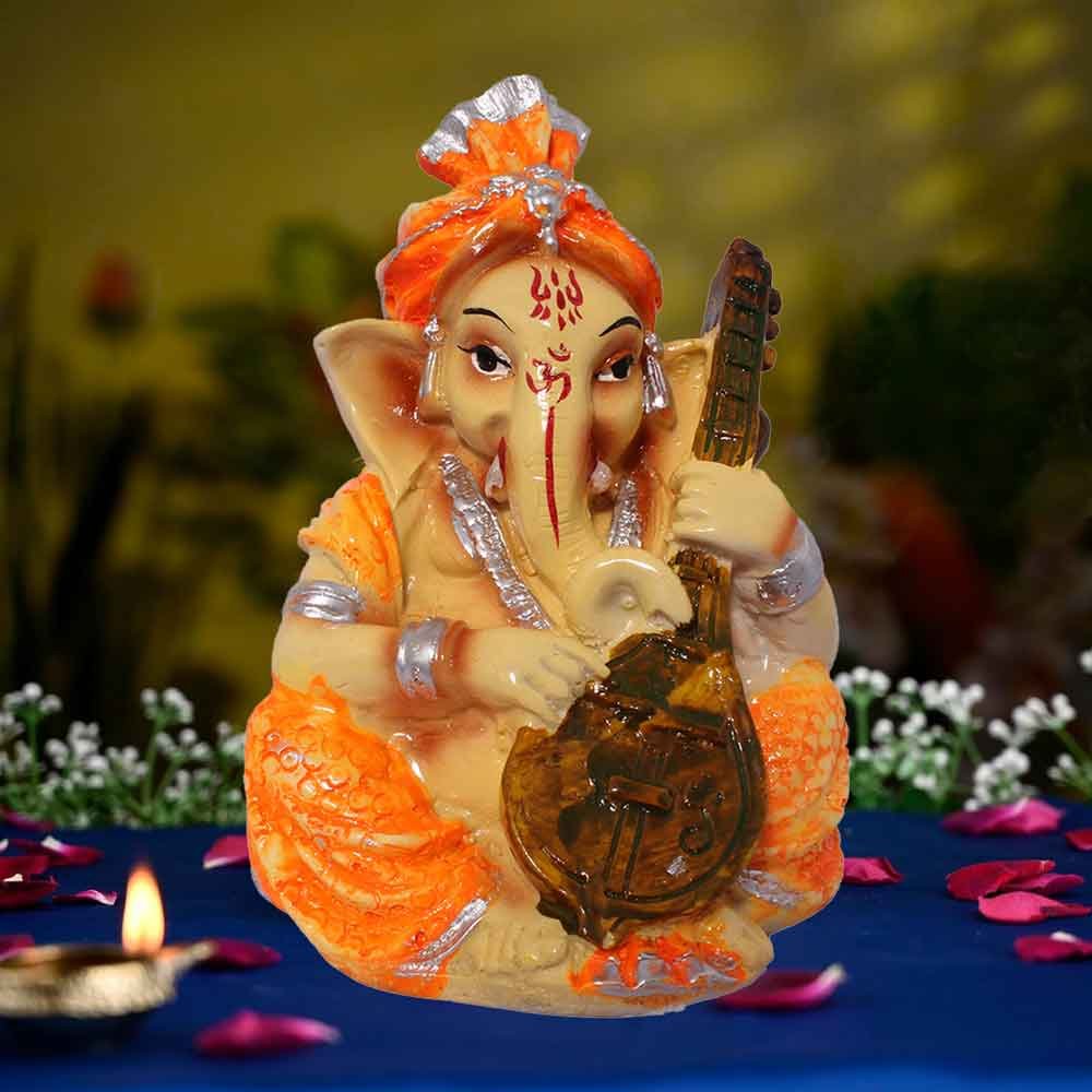 Sitaar Ganesha for gift on birthday 12 cm G71GX0075M000XZAS