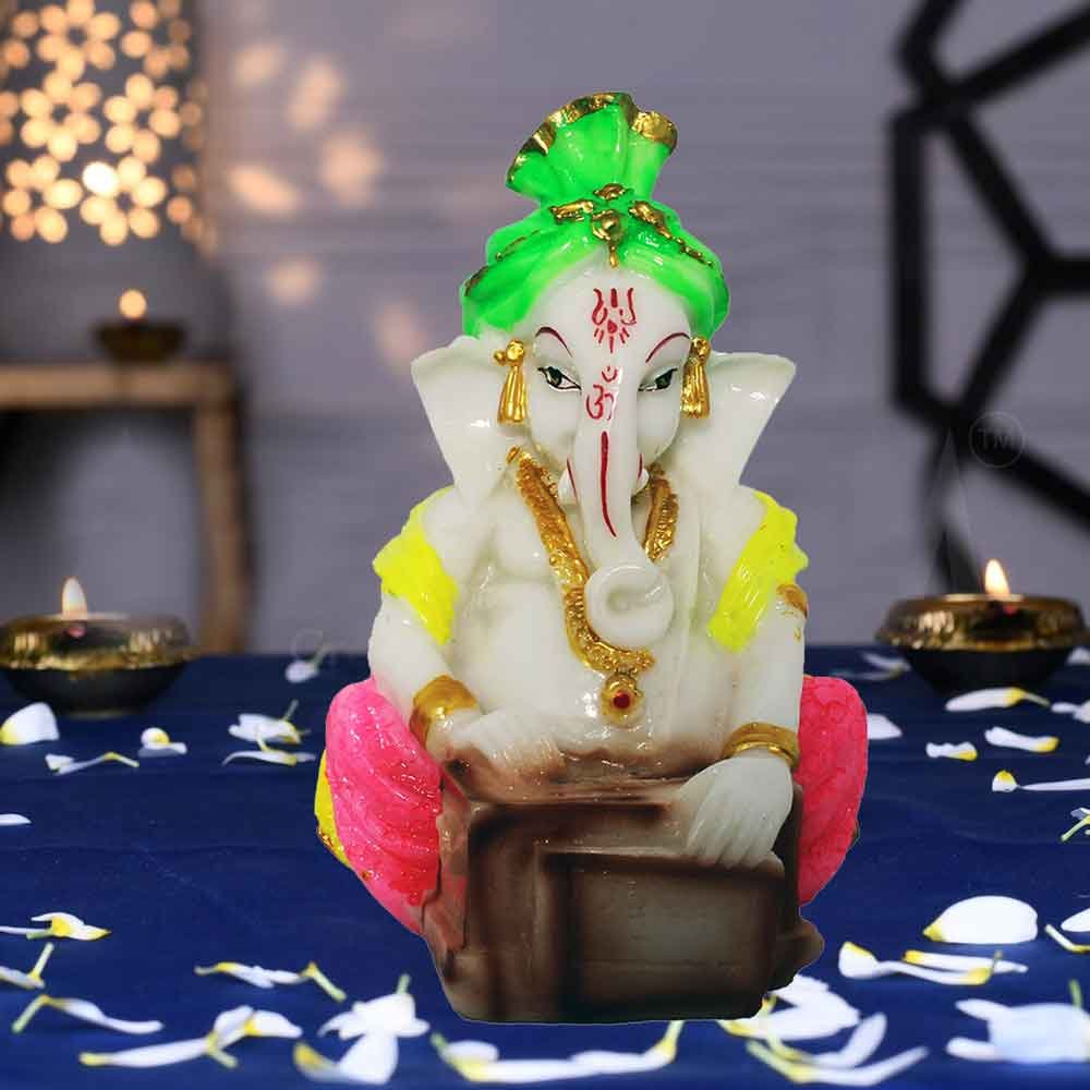Harmonium Lord Ganesha gift items on birthday 12 cm G71GX0097M000XZOO