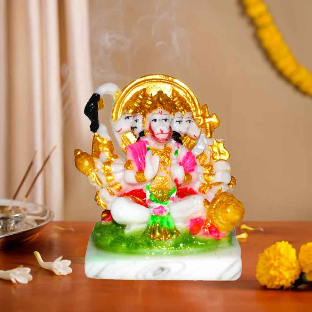 Panchmukhi Hanuman Statue showpiece on hanuman jayanti 10 cm G71GX0245M