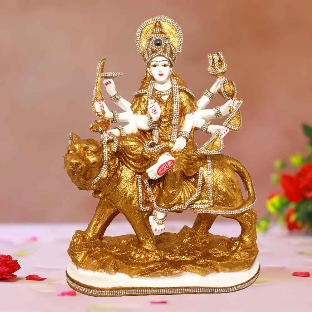 Lord Durga Maa Idol showpiece for pooja room 33 cm G72GX0064W