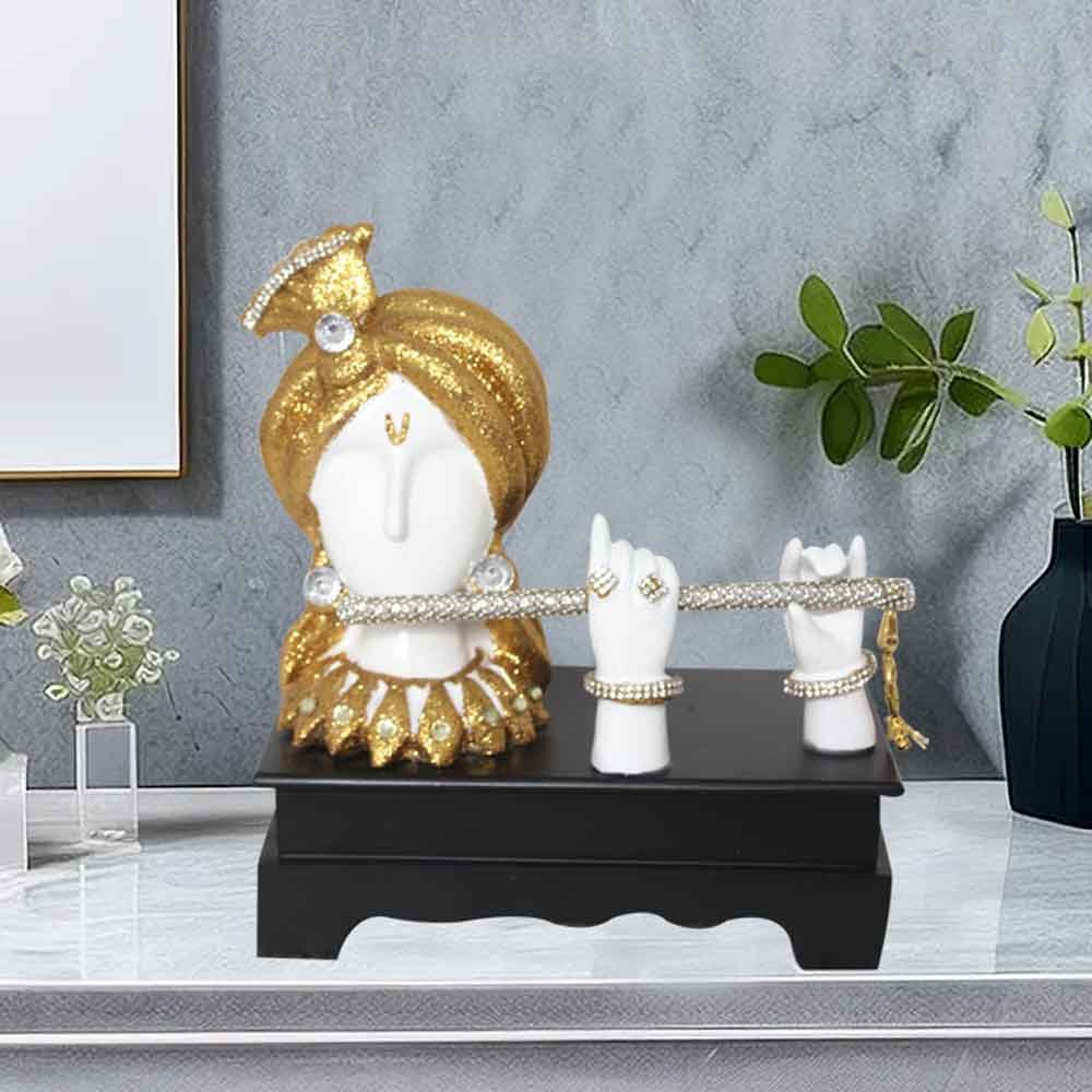 Decorative Krishna Idol showpiece for gift 21 cm G72GX0076W