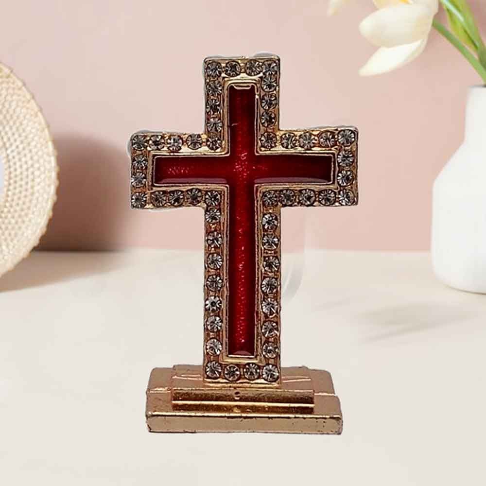 Gold Plated Metallic Cross for gifting on function 6 cm G76GX0024R000XZHA