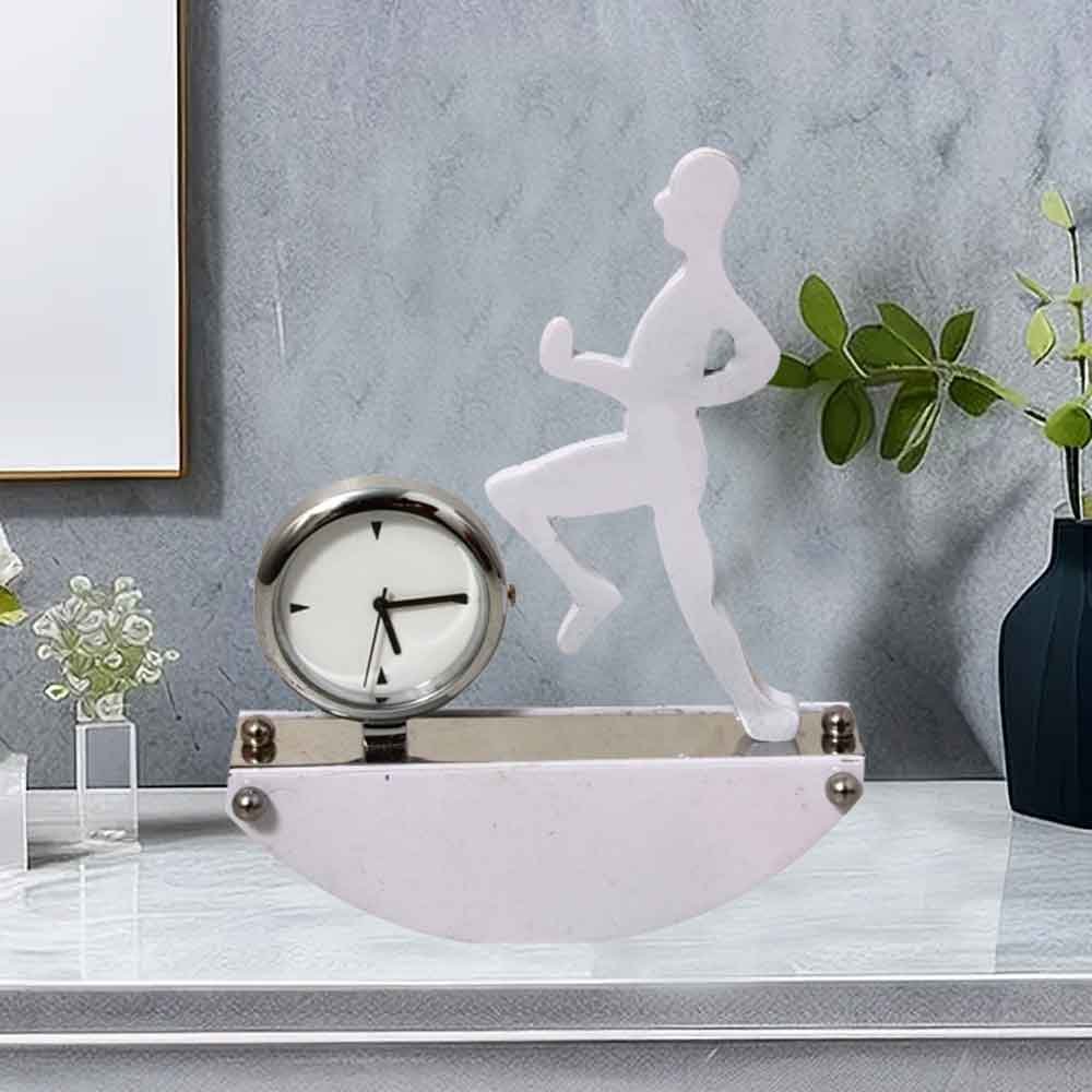 Decorative Table Clock statue for table decoration 12 cm G76GX0132W000XTAS