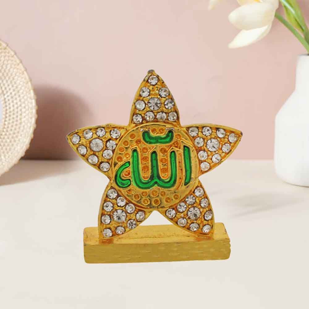 Metallic Allah Sign Statue for office table decoration 4 cm G76GX0170G000XZHR