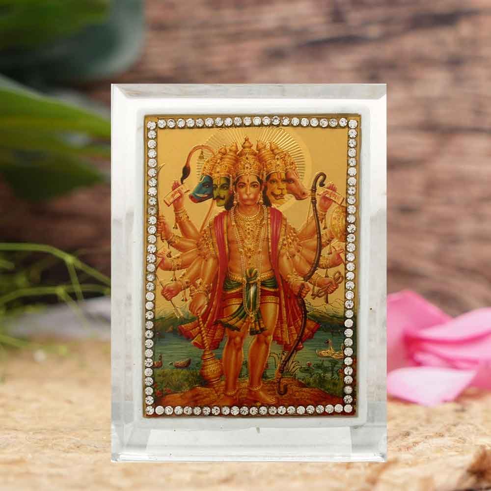 Golden Foil Lord Hanuman gift for hanuman jayanti 9 cm G76GX0235G000XZHH