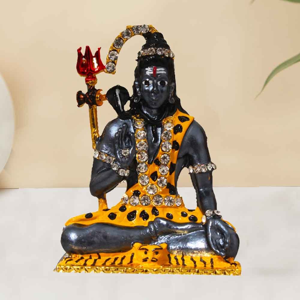  Metallic Shiv Statue Car Dashboard Figurine for decoration and return gift 8 cm G76GX0307M000XTTA
