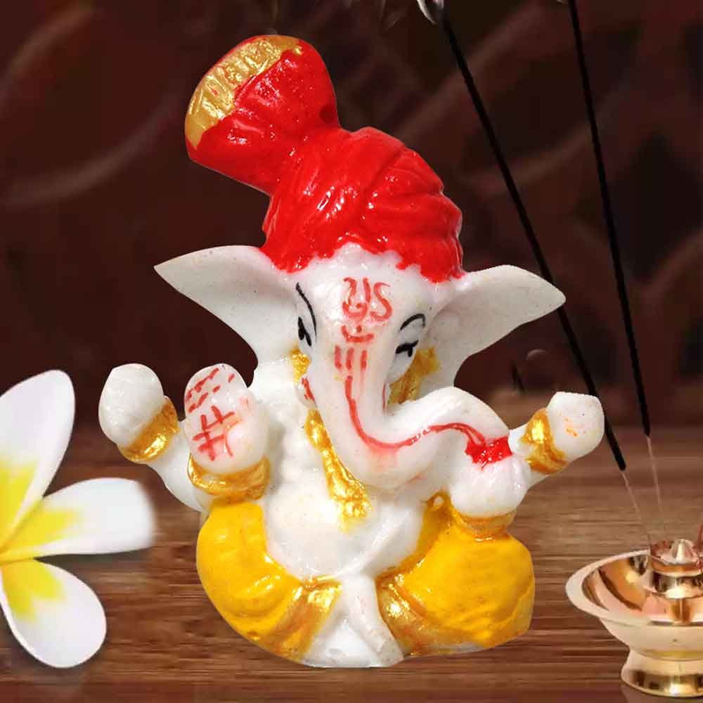 Handicraft Car Decor Ganesha statue for home decoration and Diwali Gift 6 cm G76GX0370Y000XZHS