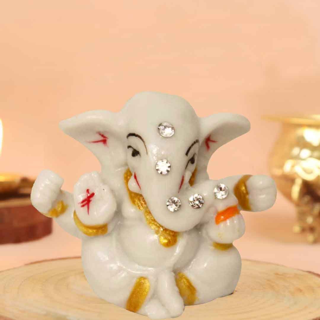 Car Dashboard Lord Ganesha Statue for table decoration 5 cm G76GX0437W