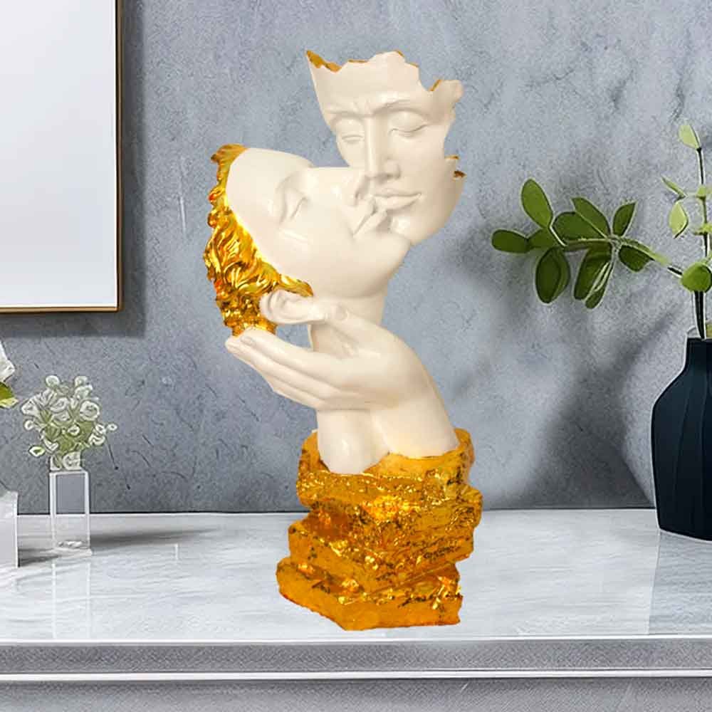 Gold Plated Modern Couple Showpiece for wedding gift and home dcor 42 cm G79GX0053W