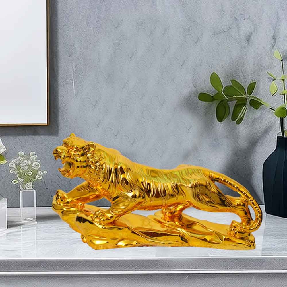 Gold Plated Lion Figurine for gifting on wedding day 24 cm G79GX0062G