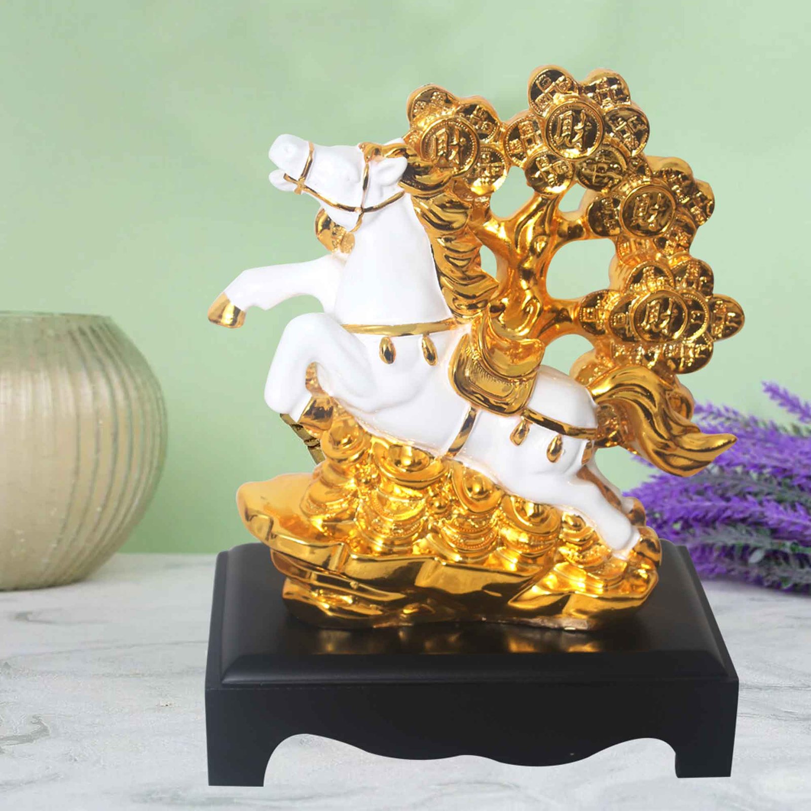 Gold Plated Horse Figurine gift item for corporate gift 25 cm G82GX0007W