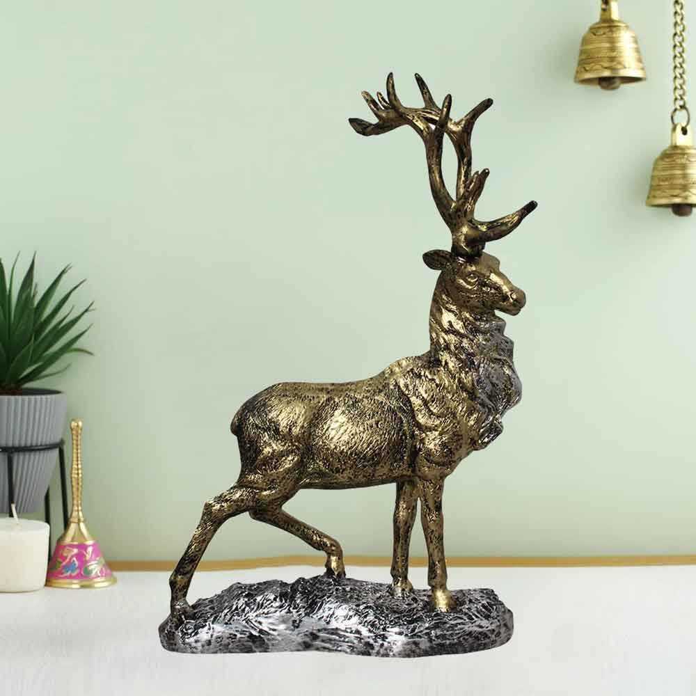 Deer Sculpture showpiece for table decoration 38 cm G83GX0106B