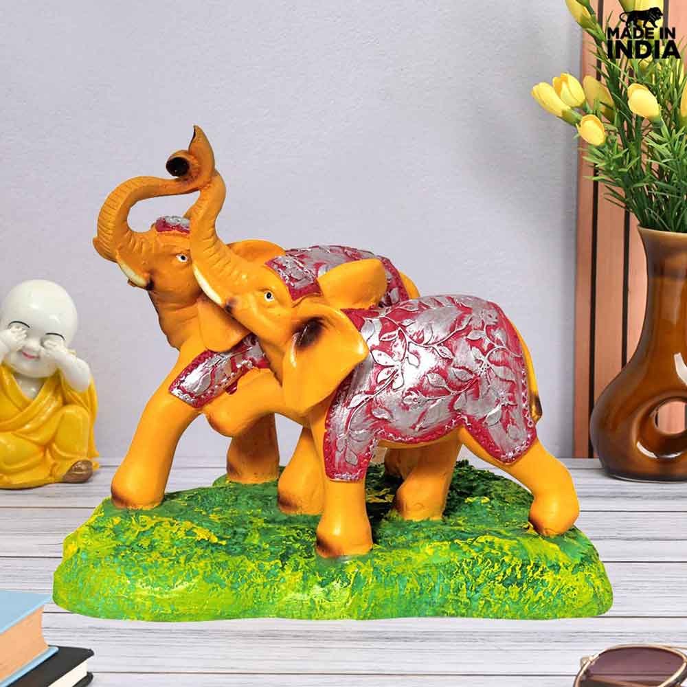 Elephant Home Decor Showpiece gifting on birthday 19 cm G83GX0114A