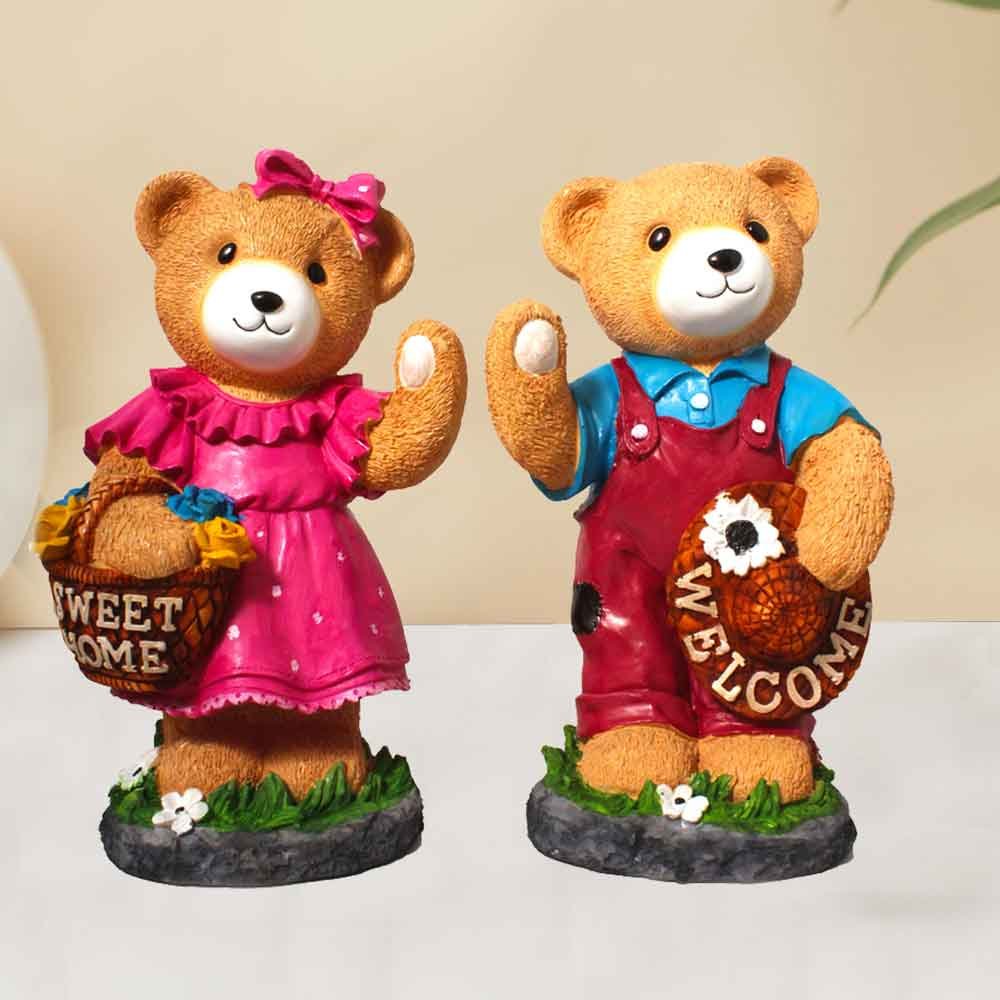 Teddy Bear Pair Statue gift for birthday 35 cm G83GX0137M