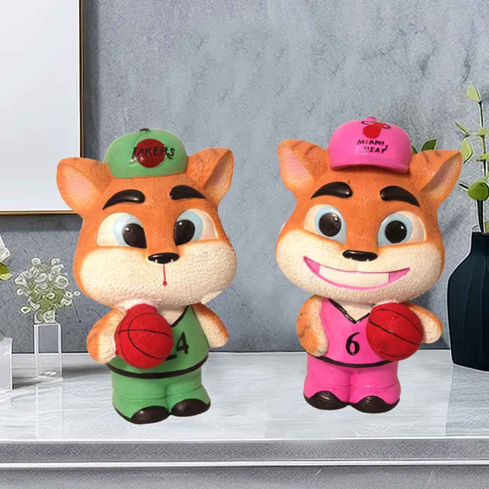 Decorative Pair of Kitten Statue for office decoration 29 cm G83GX0146M