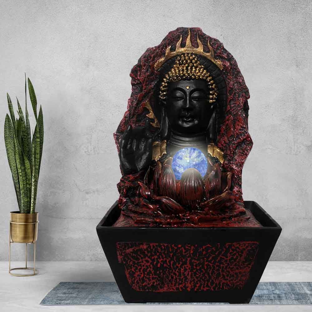 Gautam Buddha Indoor Fountain gift items on anniversary 43 cm G85GX0002R000XPSS