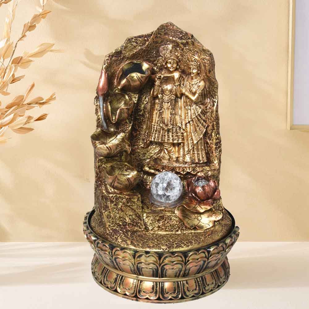 Radha Krishna Fountain showpiece for decoration 40 cm G85GX0045G