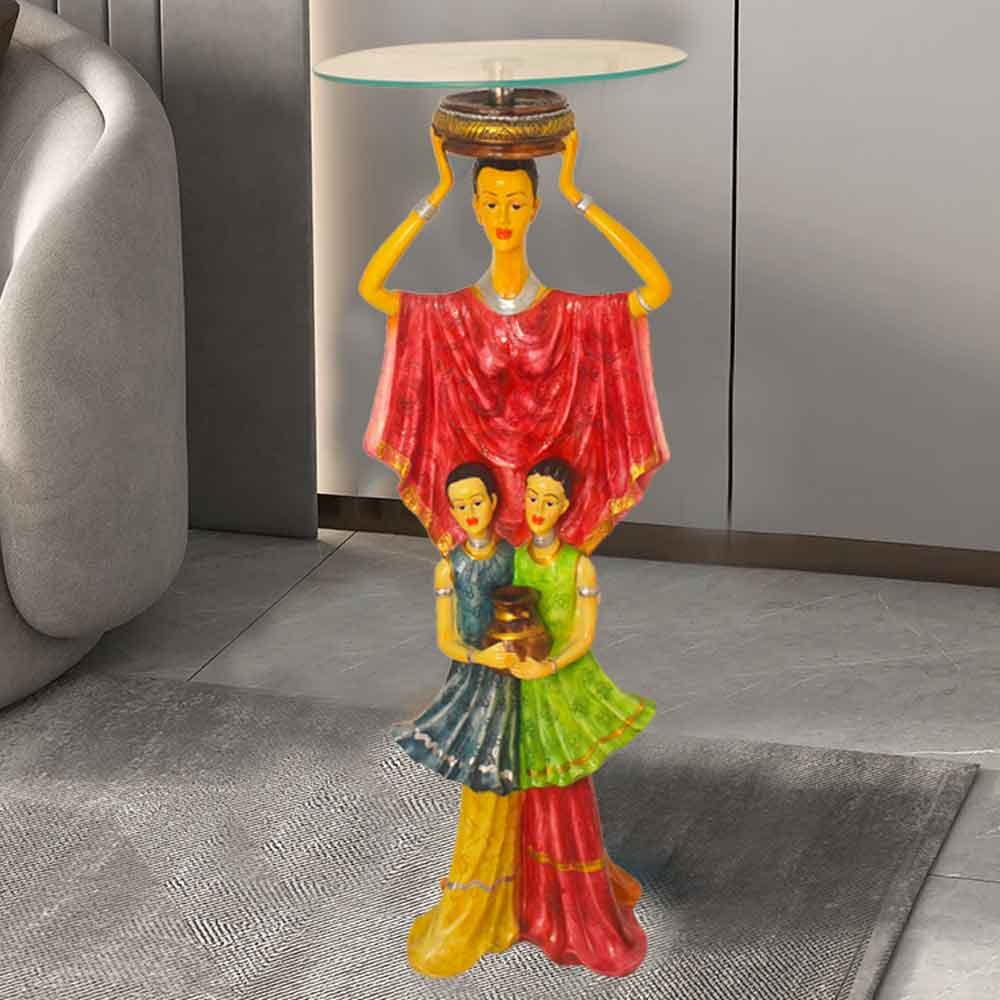 Handicraft Nigro Lady Corner Table for decoration of office 98 cm G86GX0003Y000TTSS