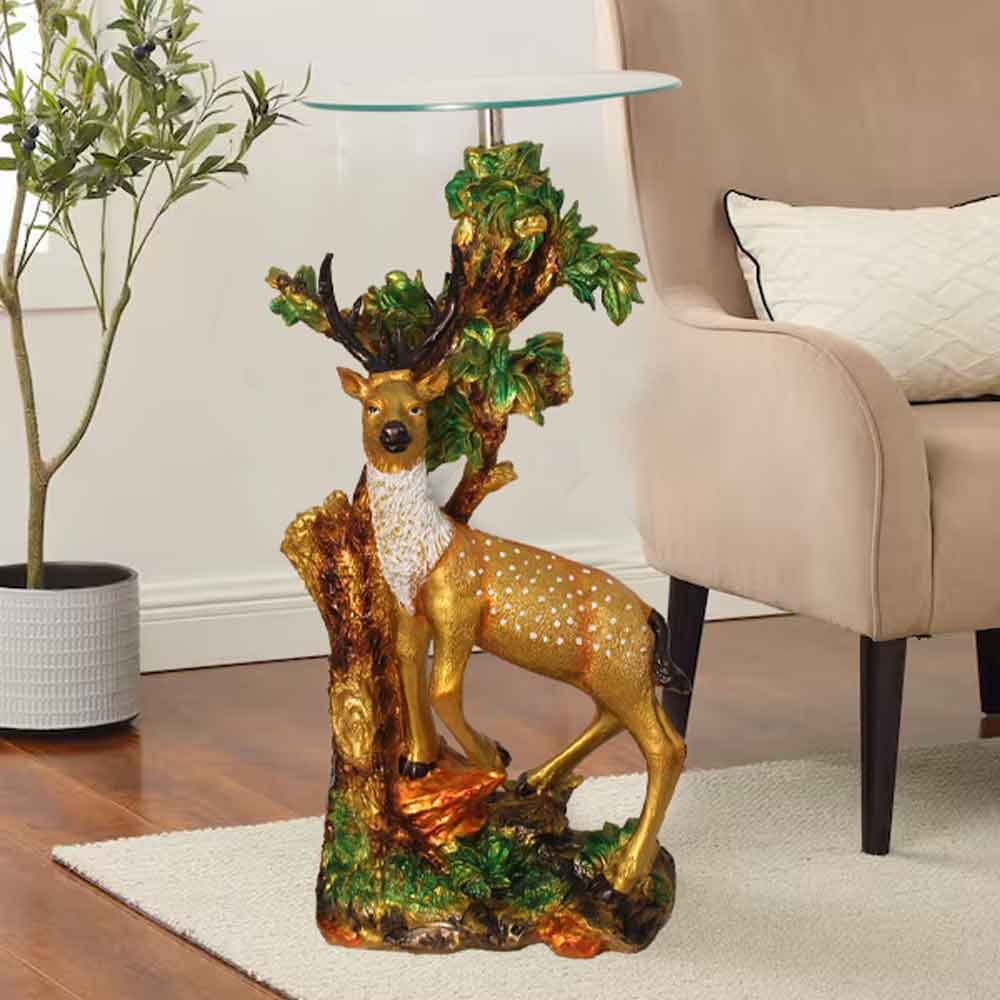 Deer Corner Table Showpiece for gift and decoration 84 cm G86GX0006G000TESS